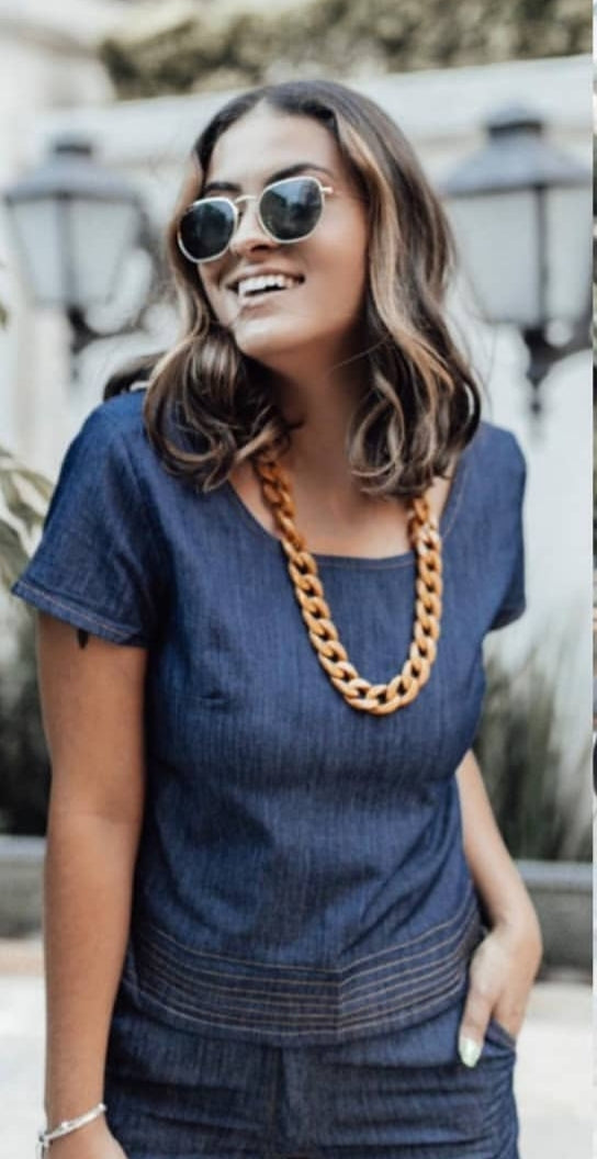 Blusa Jeans Frida