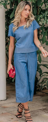 Blusa Jeans Frida