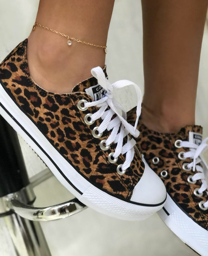 Tênis Cano Curto Animal Print